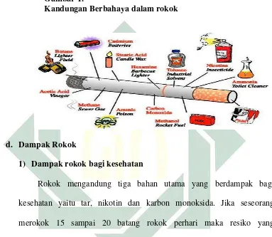   Gambar 1. Kandungan Berbahaya dalam rokok 