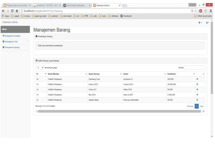 Tabel 1.  Hasil Kuesioner 