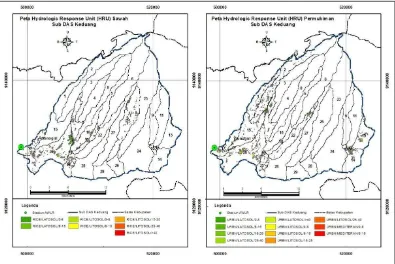 Gambar 2. Peta Hydrologic Response Unit Ladang, Hutan & Perkebunan 