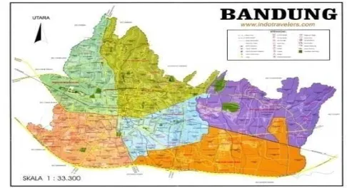 Gambar 1 Peta kota Bandung