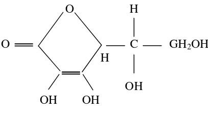 Gambar 3. Struktur Vitamin C 