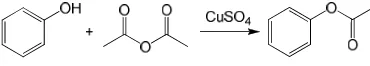 Gambar 6  Reaksi asetilasi fenol. 