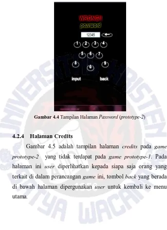 Gambar 4.4 Tampilan Halaman Password (prototype-2) 