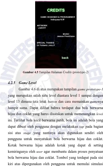 Gambar 4.5 Tampilan Halaman Credits (prototype-2) 