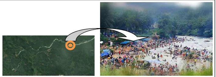 Gambar 4.2  gambaran kondisi wisata Pulau Biski saat ramai dikunjungi (Sumber: Google Image)  