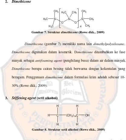 Gambar 7. Struktur dimethicone (Rowe dkk., 2009)  