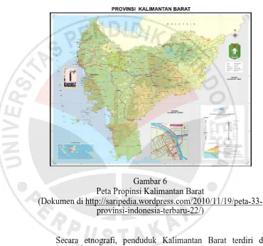 Gambar 6 Peta Propinsi Kalimantan Barat