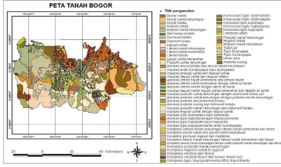 Gambar 4. Peta tanah Bogor 