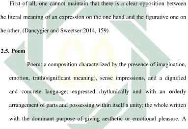 Figure of speech carries figurative meaning within. It means that figurative 