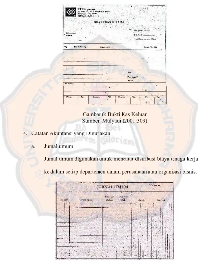 Gambar 6: Bukti Kas Keluar
