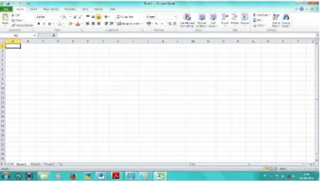 Gambar 1.  Jendela Aplikasi Excel