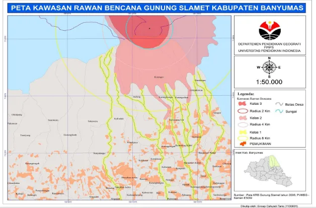 Gambar 3.1 Peta Kawasan Rawan Bencana Gunung Slamet  