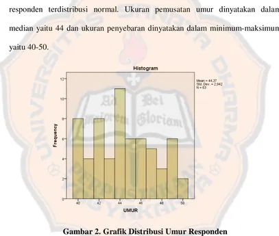 Gambar 2. Grafik Distribusi Umur Responden   