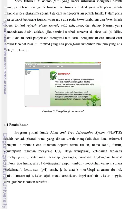 Gambar 5. Tampilan form tutorial 