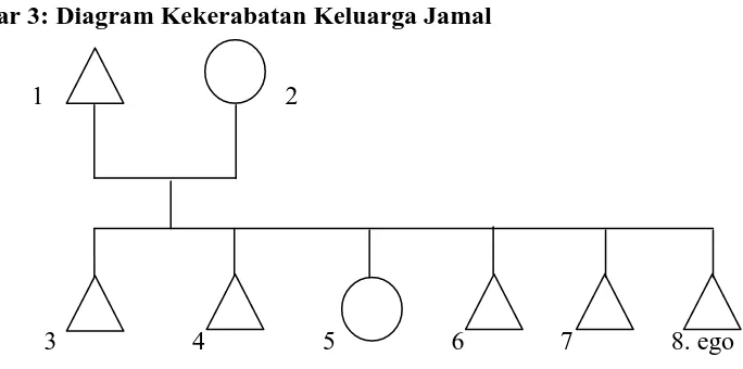 Gambar 3: Diagram Kekerabatan Keluarga Jamal 