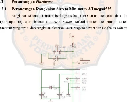 Gambar 3.2 Rangkaian Reset dan Osilator 