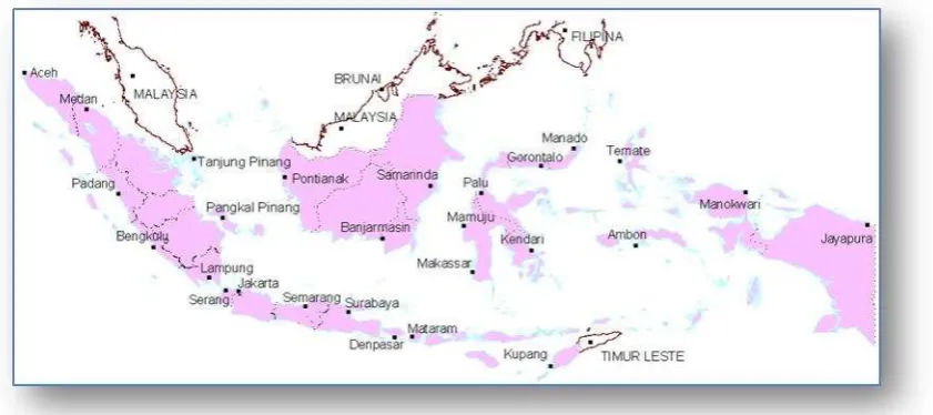 Gambar 1. Kota Pesisir di Indonesia 