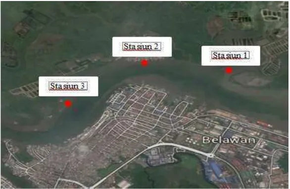 Gambar 3. Peta Lokasi Penelitian (Google Earth, 2015) 