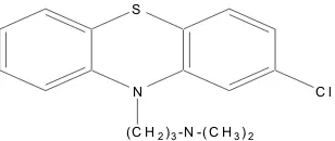 Gambar 2. 2-klor-10-( 3-dimetilaminopropil)-fenotiazina hidroklorida  