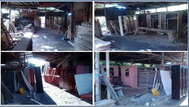 Gambar 1. Tata Letak/Layout Usaha Mebel di Desa Touliang Oki