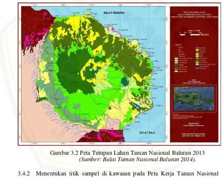 Gambar 3.2 Peta Tutupan Lahan Taman Nasional Baluran 2013 
