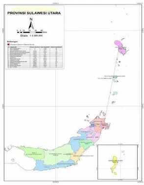 Tabel diatas menunjukkan bahwa daerah dengan produksi terbesar di Sulawesi Utara yaitu KotaBitung
