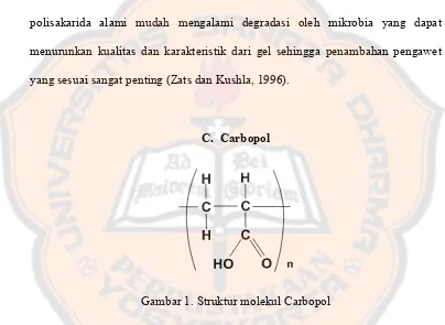 Gambar 1. Struktur molekul Carbopol 