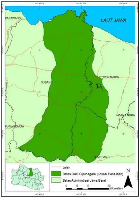 Gambar 1 Peta Lokasi Penelitian 