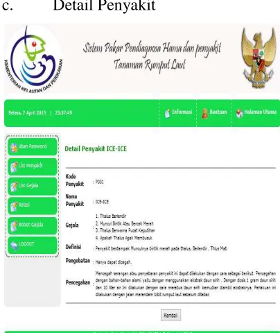Gambar 14 halaman ubah Penyakit 