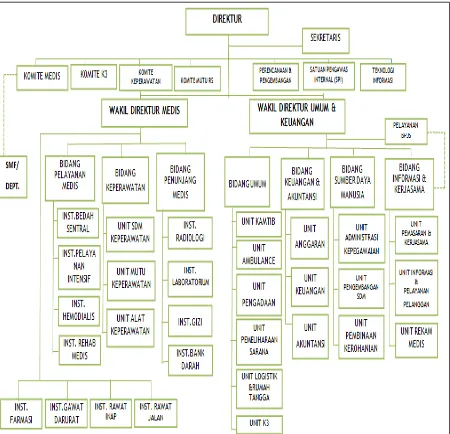 Gambar 4.3 Struktur Organisasi Rumah Sakit Islam Jemursari Surabaya11 