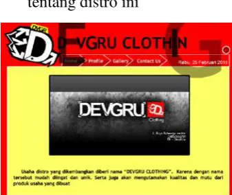 Gambar 4.3 Tampilan menu home 