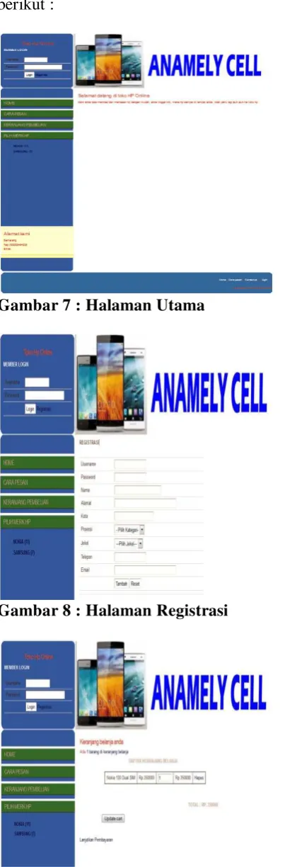 Gambar 7 : Halaman Utama 