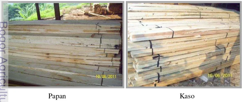 Gambar 5 Produk olahan kayu hutan rakyat. 