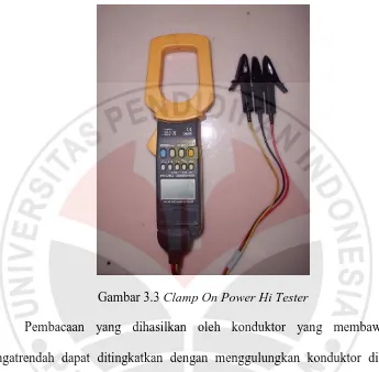 Gambar 3.3 Clamp On Power Hi Tester 