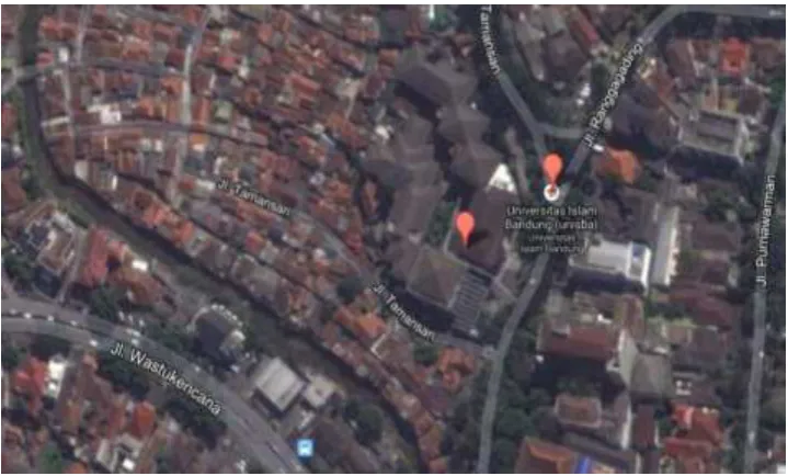 Gambar 3.2 Peta Lokasi Studi Universitas Islam Bandung  