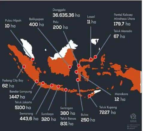 Gambar 1.1 Peta Reklamasi Nasional 