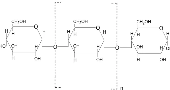 Gambar 3. Struktur molekul amilopektin (Swinkels 1985).  