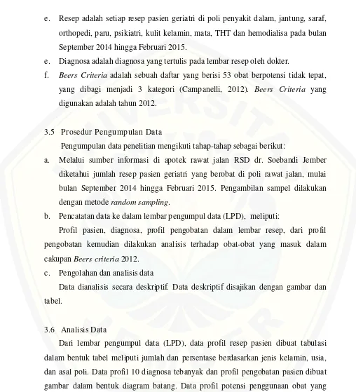 EVALUASI POTENSI PENGGUNAAN OBAT YANG TIDAK TEPAT PADA PERESEPAN PASIEN ...