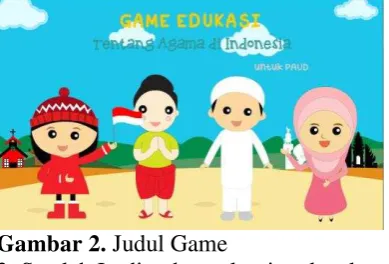 Gambar 2. Judul Game 2. Setelah Loding bar selesai maka akan muncul tampilan menu utama
