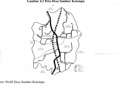 Gambar 4.1 Peta Desa Sumber Ketempa 