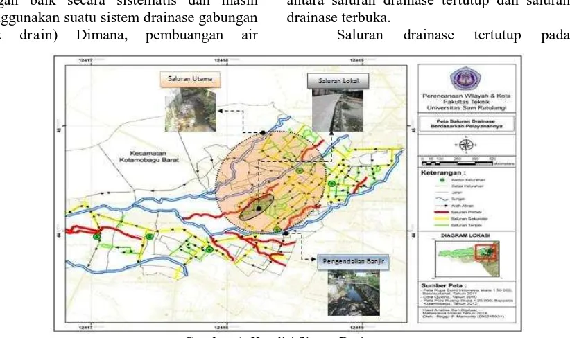 Tabel 2. Penilaian sistem jaringan drainase di  Kecamatan Kotamobagu Barat 