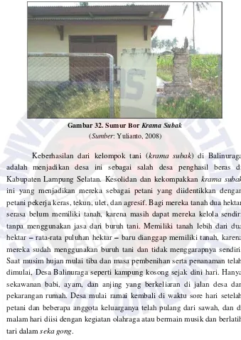 Gambar 32. Sumur Bor Krama Subak 