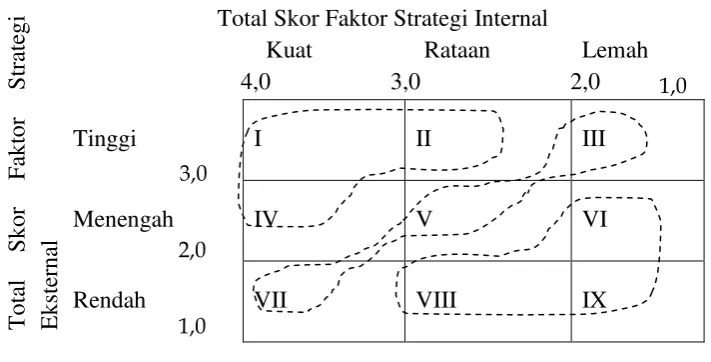 Gambar 2.  Matriks IE 