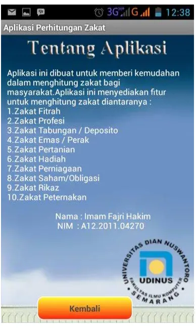 Gambar 23. Impleentasi Tentang Aplikasi 