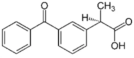Gambar 3  Struktur ketoprofen. 