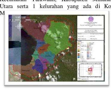Gambar 3. Peta Persebaran Perumahan di Kawasan Peri Urban Kota Manado 