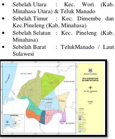 Gambar 1 Peta Administrasi Kecamatan Singkil 