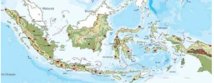 Gambar 2.2 Peta Indonesia. 