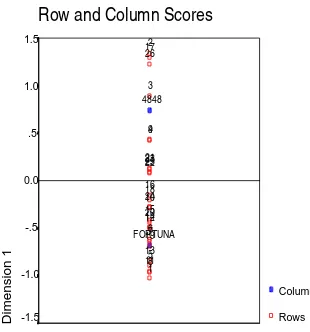 Grafik Gambar 4.1 Row and Column Scores 