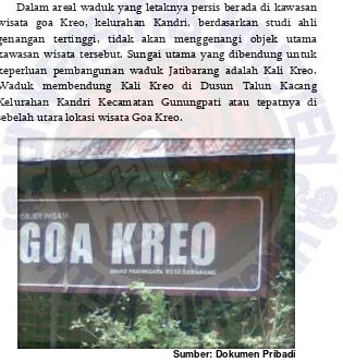 Gambar 60. Objek wisata Goa Kreo yang terkena dampak 
